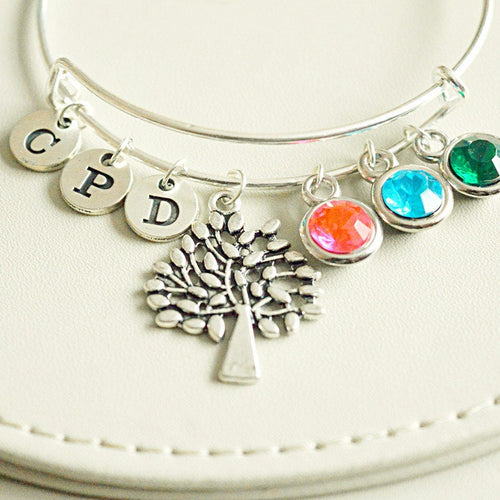 Family tree gift, Family tree bracelet, Mothers gift, Gift from Daughter, gift for grandma, personalized gift, legacy bracelet, custom gift