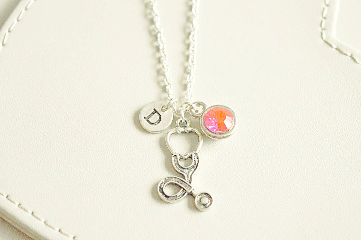 Stethoscope Necklace, Doctor Necklace, Gift for Doctor, Stethoscope charm, Doctor graduation gift,  Stethoscope Necklace, Medical Student