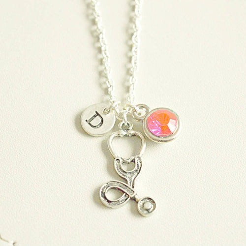Stethoscope Necklace, Doctor Necklace, Gift for Doctor, Stethoscope charm, Doctor graduation gift,  Stethoscope Necklace, Medical Student