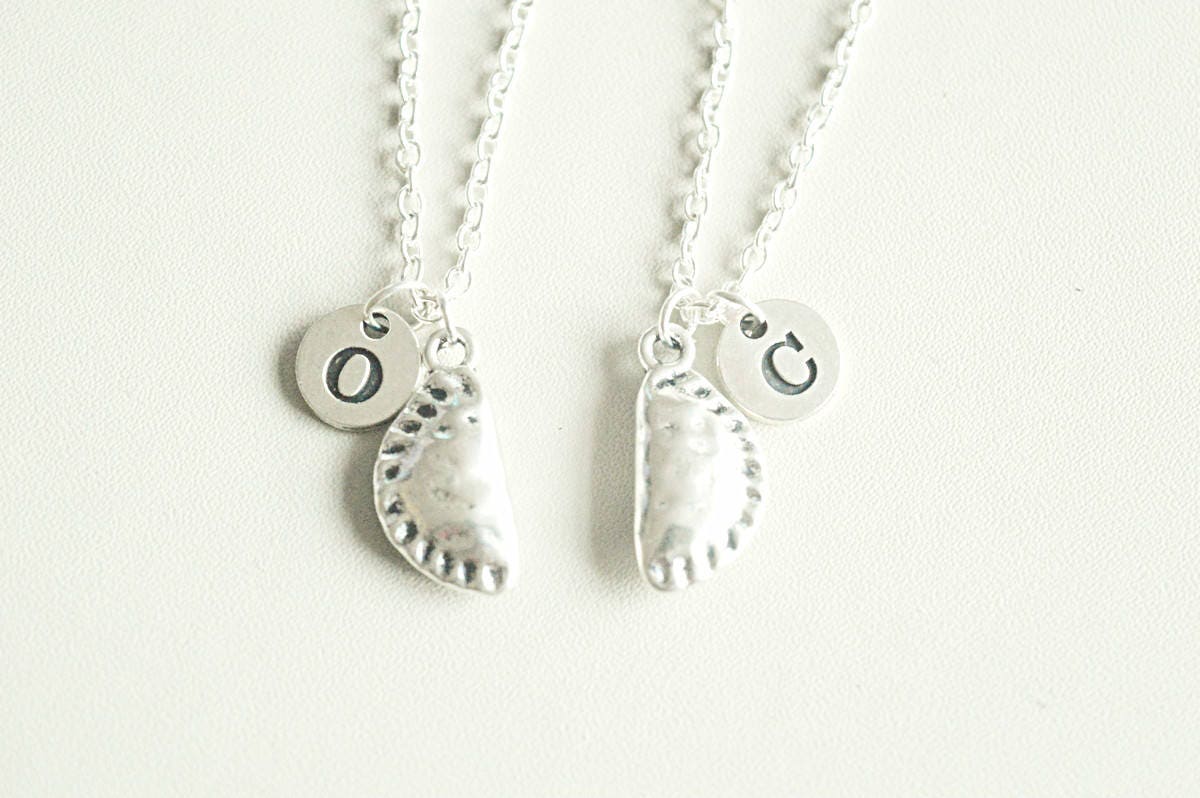 Food charm necklace, 2 3 4 5 6 7 8 Best friend necklace,  bff necklace, friend necklace, friendship jewelry, Pie, Pizza, Pastry, Pasty, Set