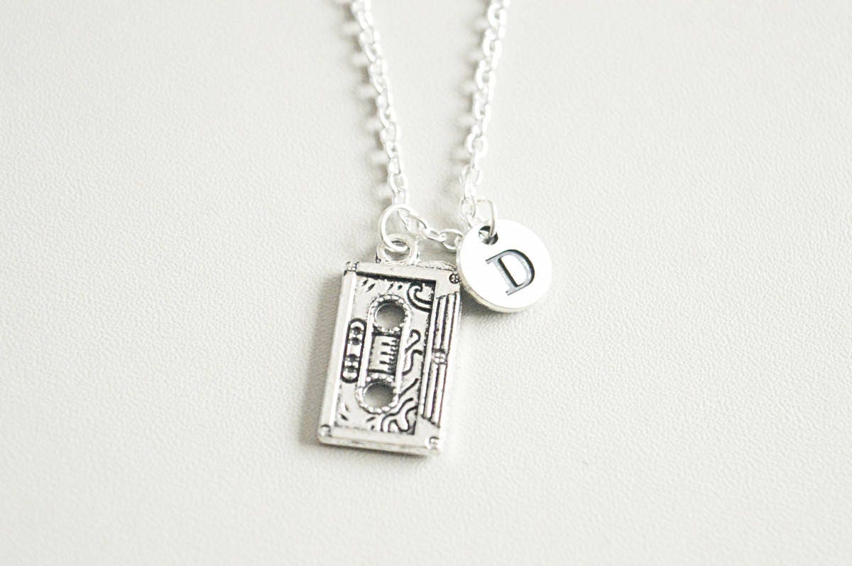 Cassette Necklace, Cassette Jewelry, Music Lover Gift, Music Necklace, Singer Necklace, DJ Jewelry, Musician Gift, Birthday, Christmas