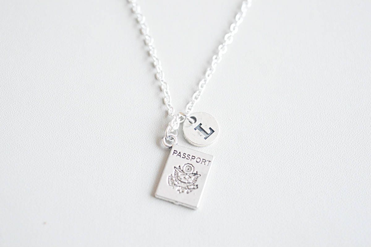 Passport necklace, Passport gifts, Passport Jewelry, Citizen gift, Gift for Journalist, Traveller, Travel, Globetrotter, Globetrotting