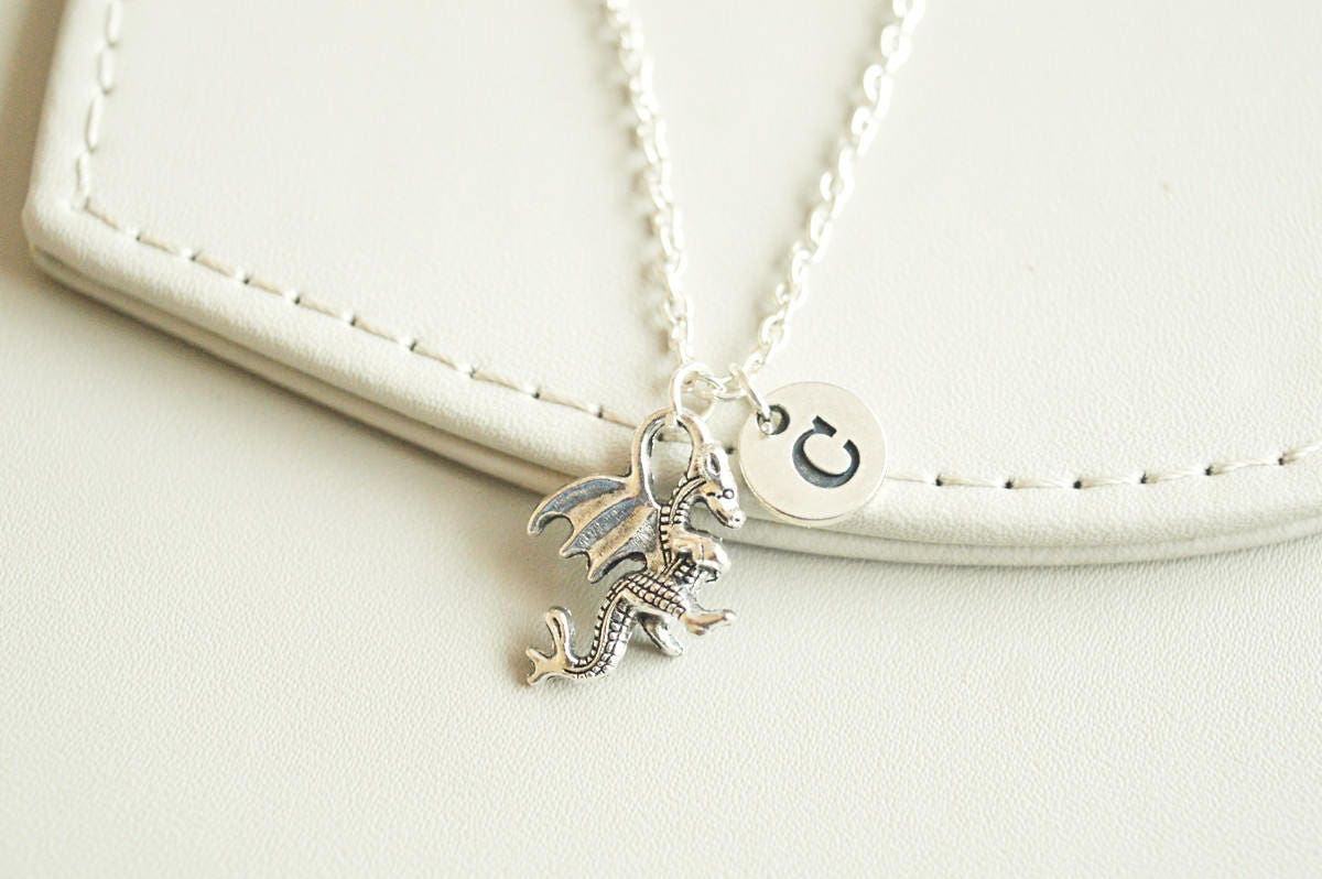 Dragon necklace, Dragon jewelry, Dragon pendant, Fantasy jewelry, Chinese dragon, Chinese dragon charm, Animal, Tiny animal, custom,Children