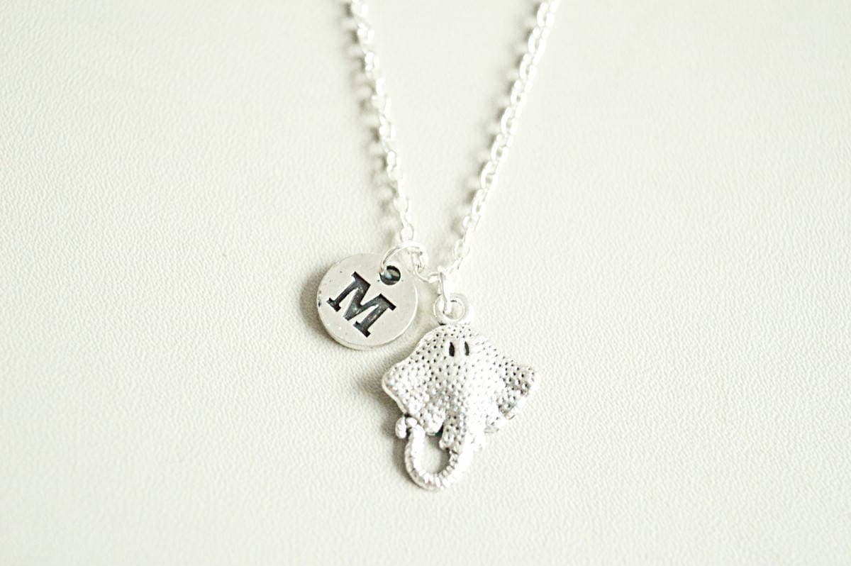 Sting ray Necklace, Sting ray Jewelry, Stingray Charm, Stingray Necklace, Sea life, Birthday gift, Gift for her, Beach, Sea life, Ocean