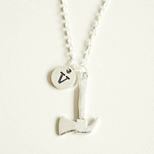 Hammer Necklace, Axe Necklace, Builder Necklace, Mens Jewelry, Dads Birthday Gift, Tool, DIY, Dad, Son, Boyfriend, Brother, Birthday, Charm
