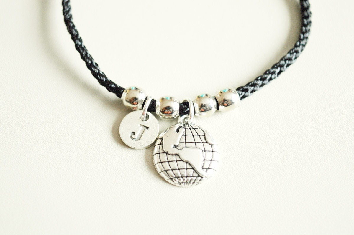 Globe jewelry, Globe bracelet, Travel bracelets, Gifts for travelers, Traveler gifts, World bracelet, Flight attendant gifts, World map