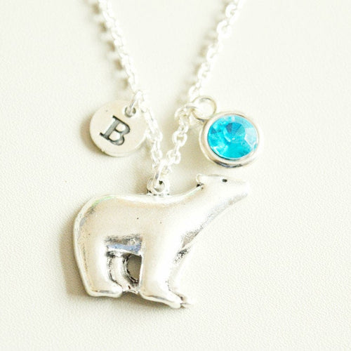 Polar bear Necklace, Bear Necklace, Polar bear Charm, Arctic Gift, Animal Necklace, Friendship Necklace, Polar bear gift, bear gift ,kids