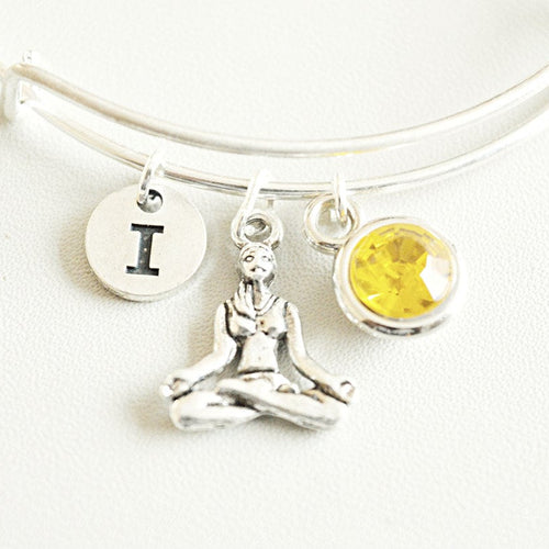 Yoga Bracelet, Yoga Jewelry, Yoga gift, Yoga Charm, Meditation Bracelet, Meditation Jewelry, Meditation Gift, Yoga Lover, Buddhist, Hindu