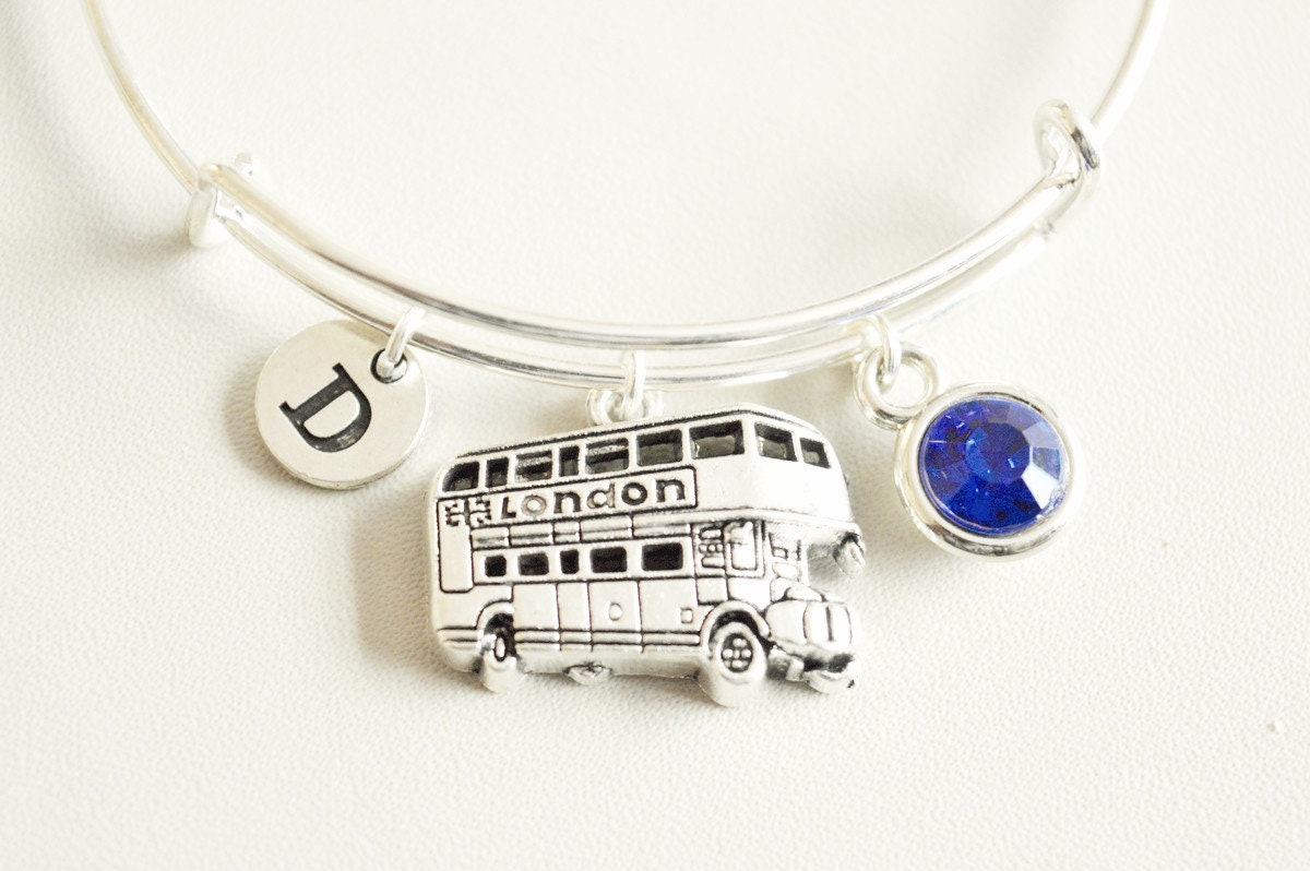 London Bus Bracelet, London Jewelry, London gift, London Bus Charm, Bus Bracelet, Bus Jewelry, Double Decker Jewelry, Double Decker gift