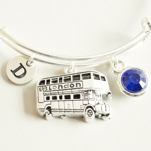 London Bus Bracelet, London Jewelry, London gift, London Bus Charm, Bus Bracelet, Bus Jewelry, Double Decker Jewelry, Double Decker gift