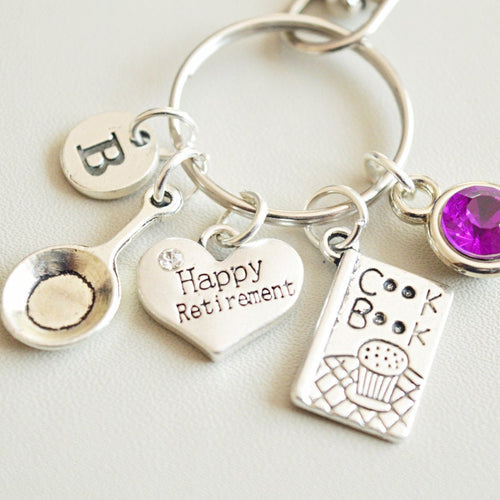 Retirement gift for women, Personalized Retirement Gift, Happy Retirement gift, Retirement keychain, Happy Retirement, Work colleague gift,
