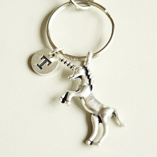 Unicorn Gift, Unicorn Keyring, Unicorn Gift for Her, Personalized Unicorn , Unicorn Keychain, Unicorn Charm, Unicorn Birthday. Animal lover