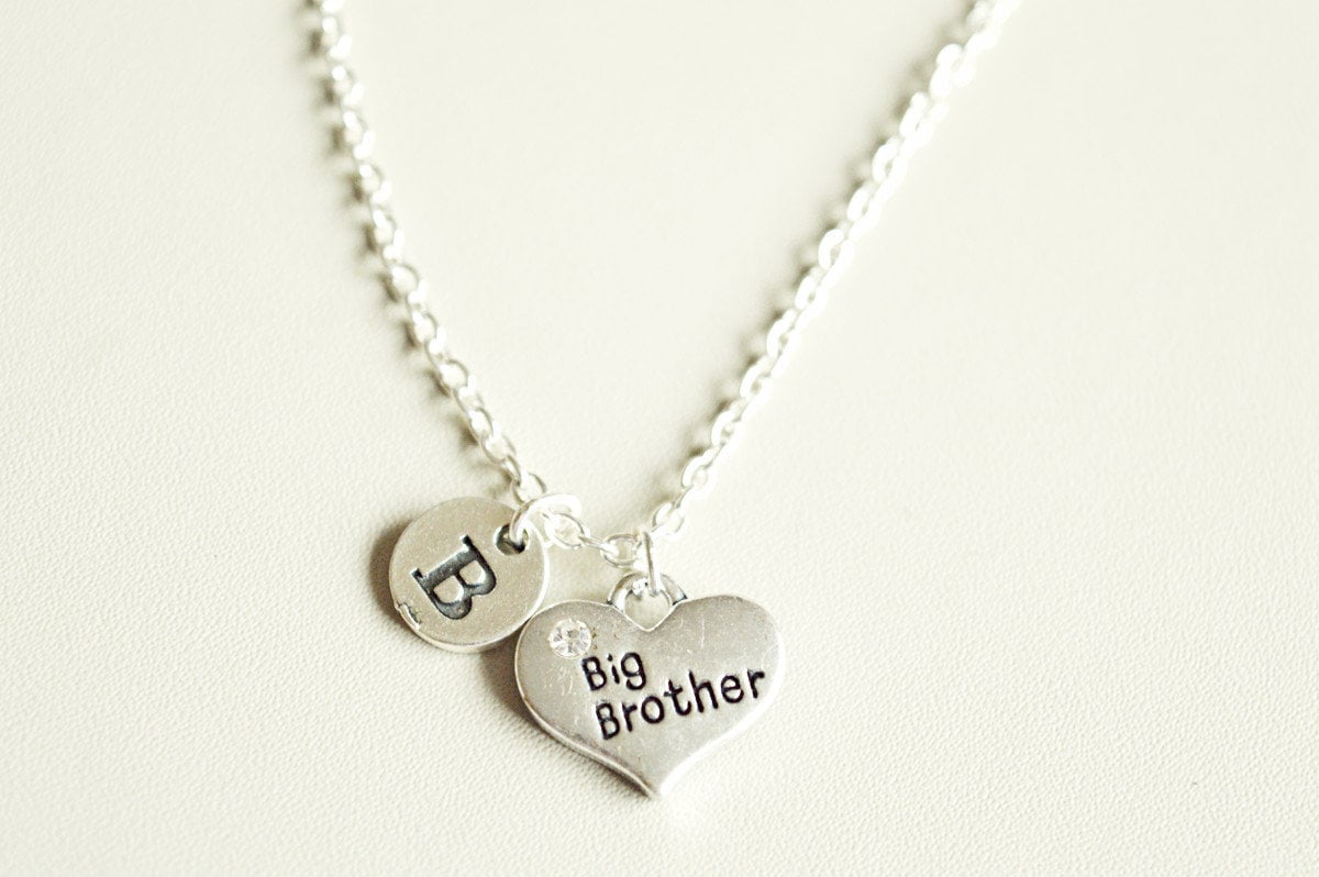 Big Brother Gift, Brother Birthday, Personalized Brother Gift, Big Brother necklace, Gift for Big Brother, Little Sister, Big Bro, Lil Sis