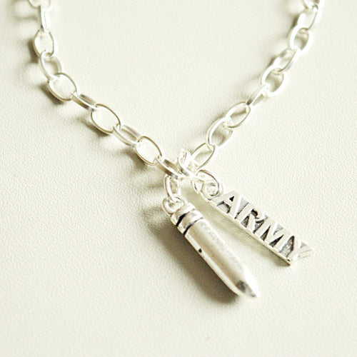 Army Bracelet, Army Man Gift, Army Necklace, Army Gifts, Army Wife gift, Army Mom, Army Veteran, Army dad , Army husband, Army boyfriend,