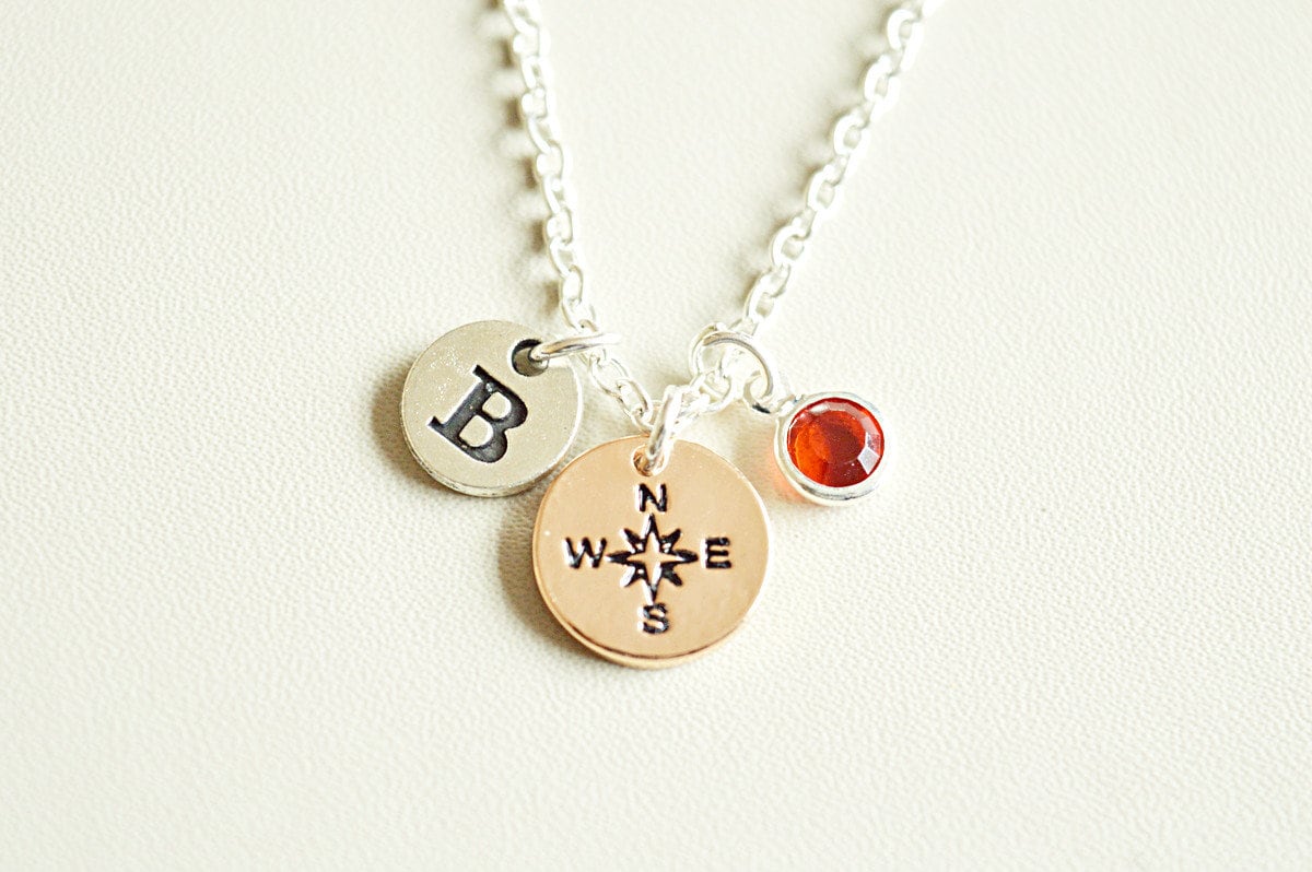 Compass Necklace, Compass Gift, Compass Jewelry, Compass Gift for her, Birthday,  Nautical compass, Nautical Jewellery, Mom, Mother, Sister