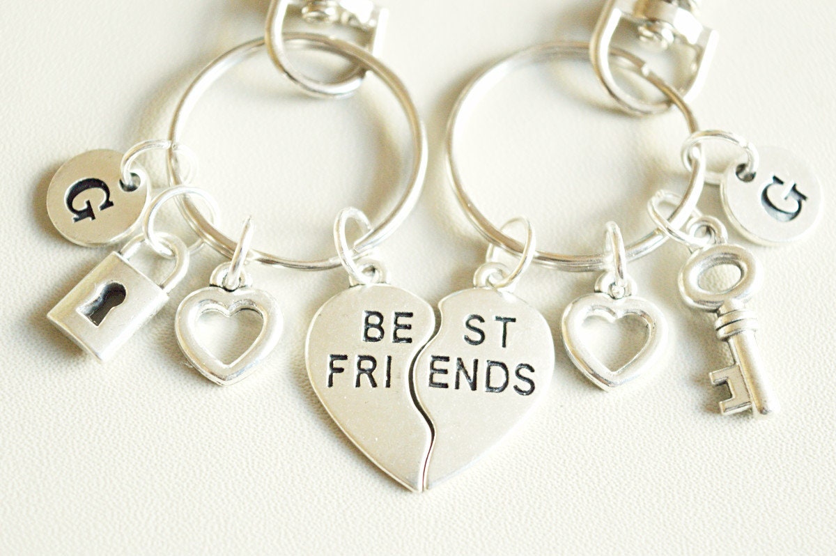 Unique Bestfriend Keychains, Beste vriend Sleutelhangers, Meilleur ami porte-clés, Portachiavi amico, Llaveros Amigo,Bff Keychain set