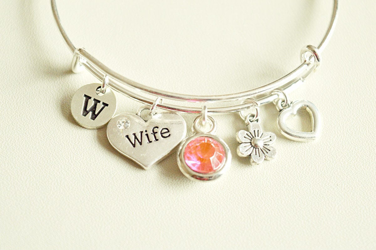 Wife Gift, Wife Present, Wife Jewelry, Wife Bracelet, Wife Birthday gift, Wedding Anniversary gift, Wife to be, Proposal, Marriage, Wedding