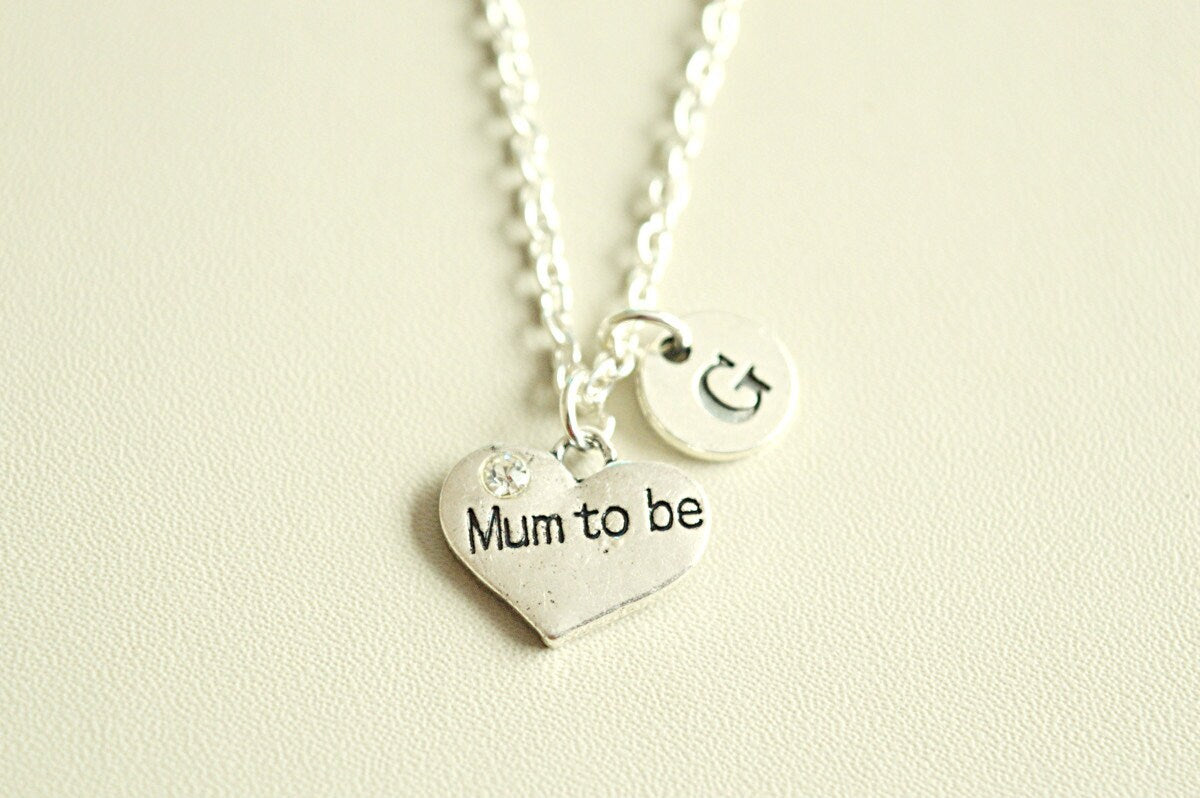 Mum to be Necklace, Mum to be gift, Mum to be Jewelry, Handstamped Mum to be Jewelry, Mum Birthday, Gifts for Mum to be, New Mom, New Mum