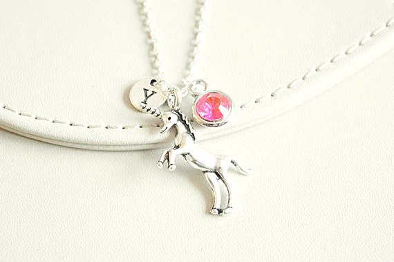 Unicorn Necklace, Unicorn Gift, Unicorn charm, Silver Unicorn, Animal Gift,Animal Pendant,Unicorn jewellery,Unicorn Jewelry,Unicorn Birthday