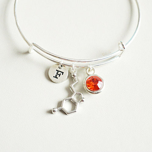 Serotonin Bracelet, Serotonin Jewelry, Serotonin gift, Chemistry Gift,  Dna Bracelet, Biology gifts, Science Bracelet, Molecular jewelry