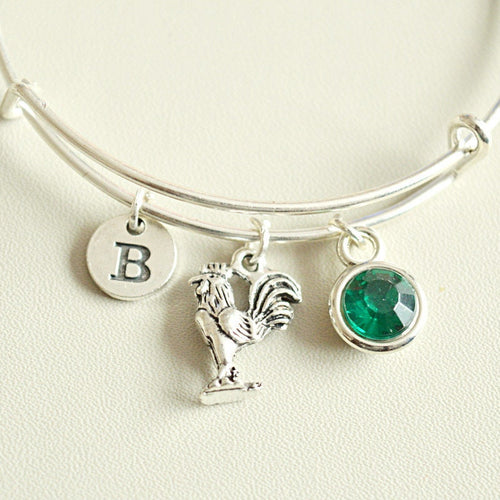 Chicken Gift, Chicken Bracelet, Chicken Jewelry, Hen Jewelry, Hen gift, Gift for her, Rooster bracelet,Rooster gift, Rooster Jewelry, Animal