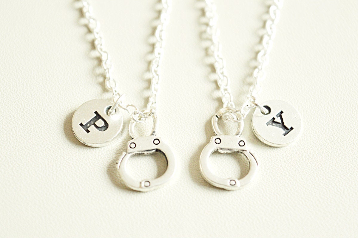 Couple Necklace, Partner in Crime Necklaces, Best friend necklace for 2, Long distance friendship, Best friend gift, His and Her Necklace