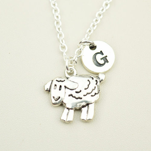 Sheep Necklace, Sheep Gift for her, Sheep Jewelry, Lamb Necklace, Little Lamb gift, Sheep Farmer, Animal Bangle, Sheep Charm, Cousin, Sister