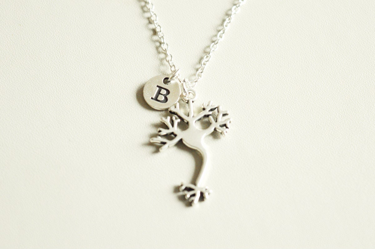 Nero cell necklace, Biology gifts, Science necklace, Brain Cell necklace, Neuron, Nerve Cell, Chemistry gift, Dna jewelry, Doctor, Medical