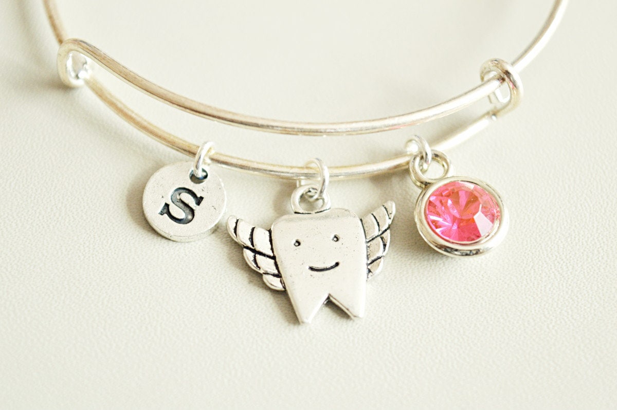 Tooth Bracelet, Tooth Gift, Tooth Gift, Tooth Bangle, Tooth jewelry, Funny gift for her, Dentist gift, Dental, Graduation gift