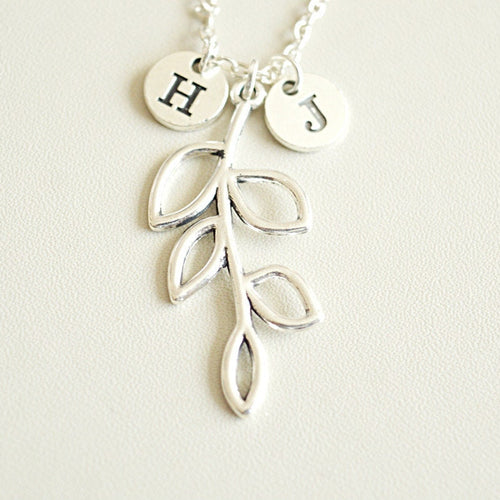 Leaf Necklace, Branch Necklace, Leaf Jewelry, Leaf gift, Personalized Tree, Tree Branch Gift, Sister, Cousin, Girlfriend,Her, Mom, Mother