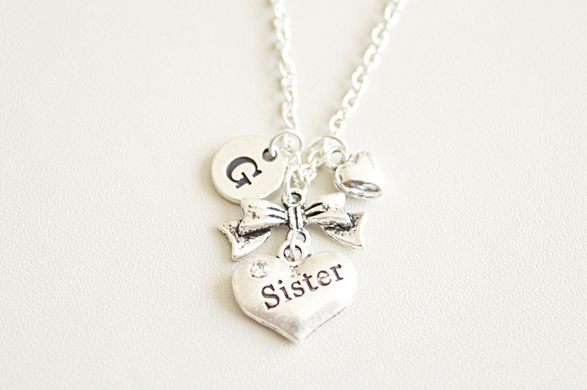 Sister Necklace, Sister Charm Necklace, Sister Gift, Sister Jewelry, Sister Birthday,Sister Personalized, Gift for Sister, Gift from Brother