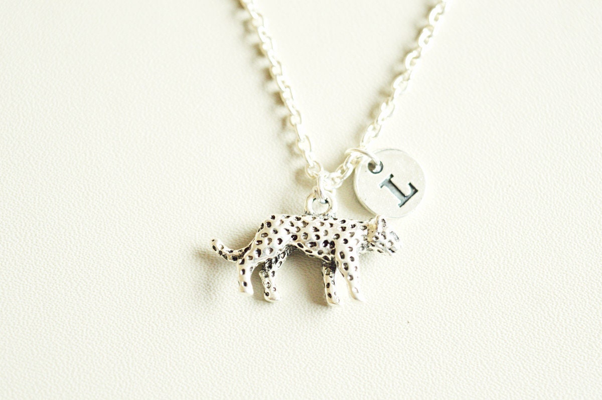 Jaguar Necklace, Jaguar Gift, Jaguar Jewelry, Jaguar Lover, Safari Gift, Safari Jewelry, Safari Necklace, Silver Necklace, Animal Lover