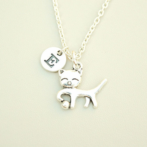 Cat Necklace, Cat Silver Necklace, Cat Lover Gift, Personalized Cat Necklace, Cat Gift for Her, Cat Loss Gift,Pet Loss Gift,Petloss Necklace