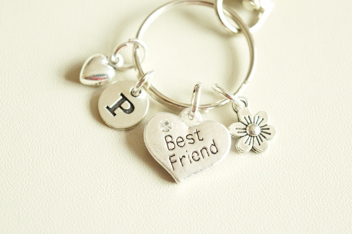 Best Friend Keychain, Best Friend Keyring, Personalized Gifts for Best Friend, Best Friend Gifts, Best Friend Birthday,Best Friend Christmas