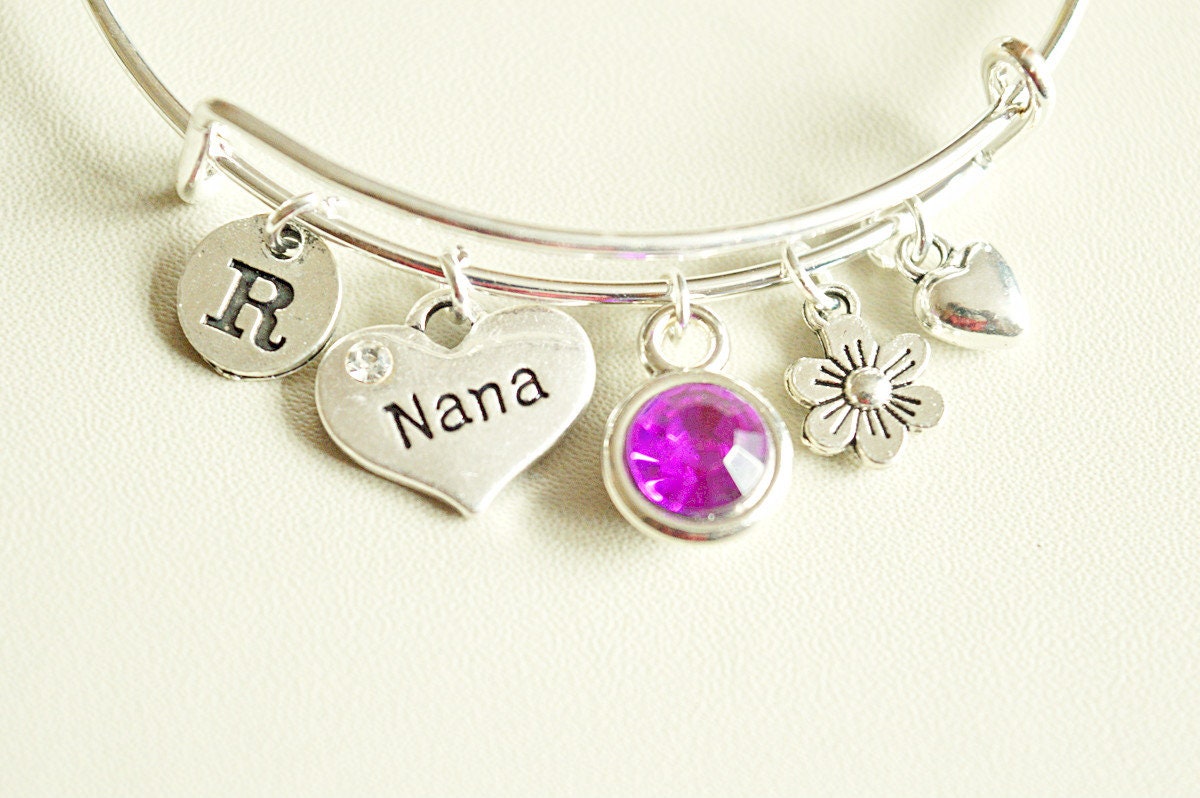 Nana Gift, Nana Present, Nana Jewelry, Granny Bracelet, Nana Bangle, Nana Birthday gift, Grandmother, Gran, Grandma, Granny Anniversary