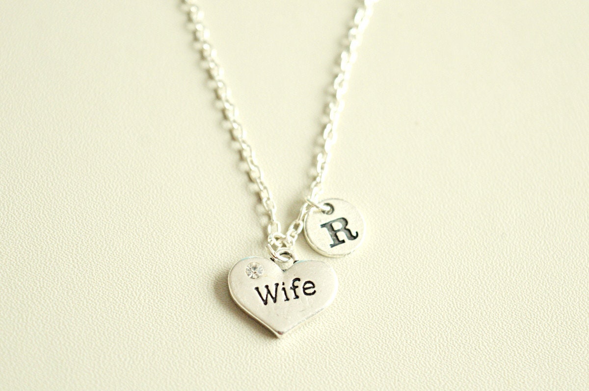 Wife Necklace, Wife gift, Wife Jewelry, Handstamped Wife Jewelry, Wife Birthday, Gifts for Wife, Anniversary Gifts, Gifts for Her, Women