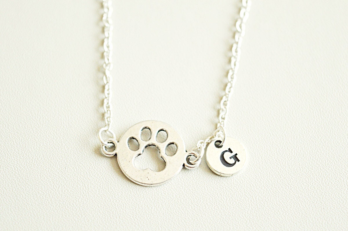Paw Print Necklace, Dog Paw gifts, Paw print Jewelry, Personalized Dog gifts, Paw bracelet for her, Dog loss gift, Paw charm, Dog, Cat