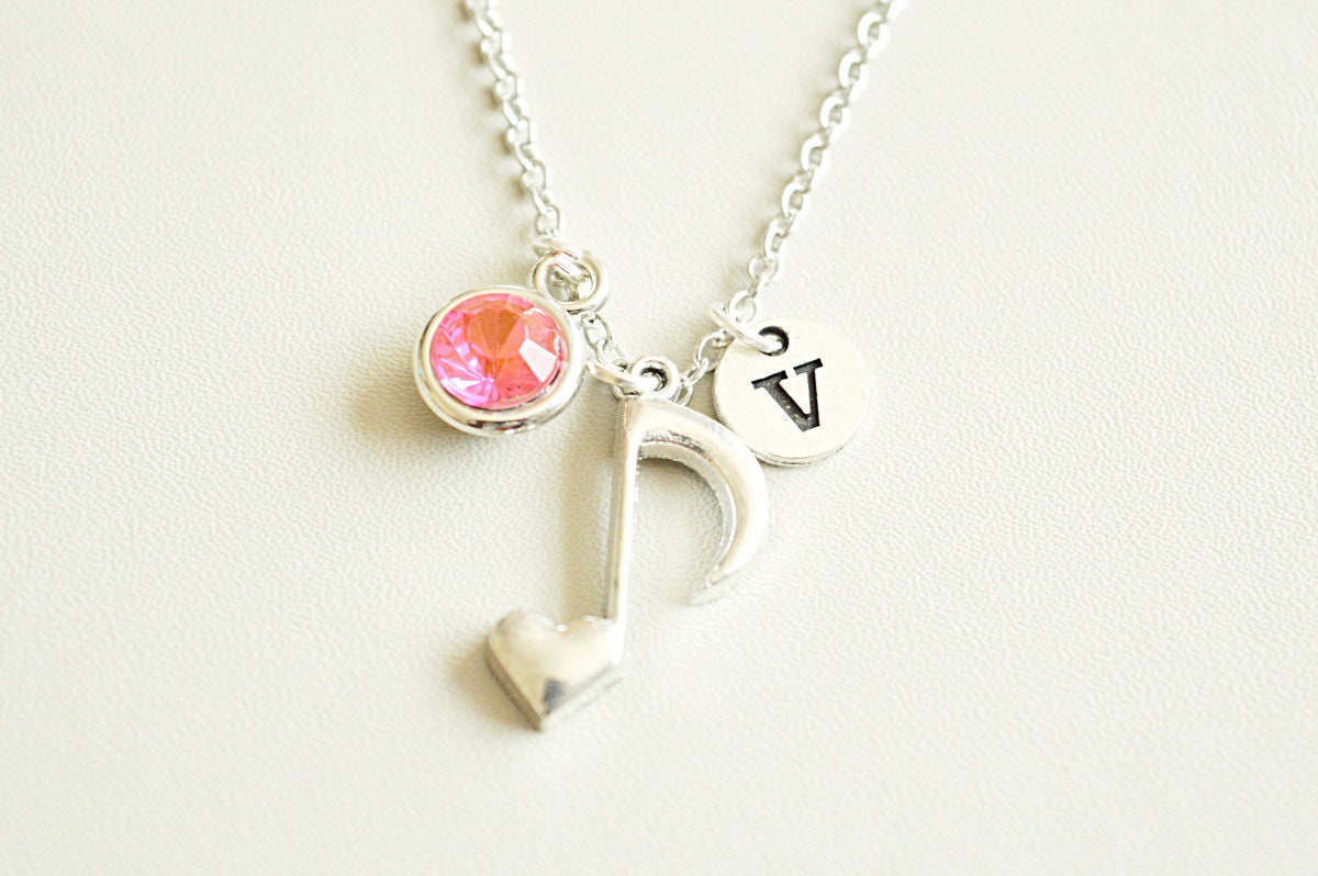 Music Note Necklace, Music Note jewelry, Musical gift, Music jewelry, Singer Gift, Guitarist Gift, Music Teacher, Violinist,guitarist, piano