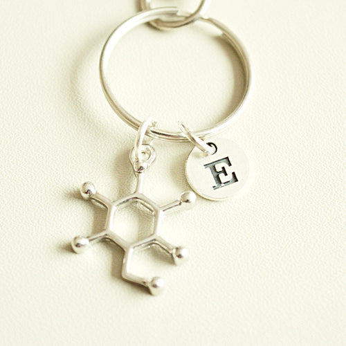 Glucose Keychain, Glucose Keyring, Diabetic, Chemistry Jewelry, Molecule, Sugar, Science, Glucose Themed Gift, Science Gift, Diabetes,Type 2