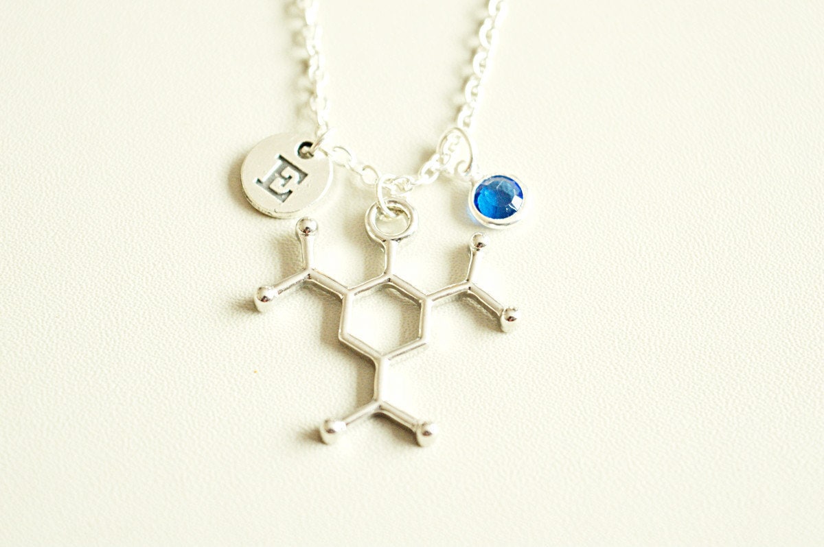 Trinitrotoluene Necklace, TNT Jewelry, TNT Jewelry, Molecule Gift, Trinitrotoluene Jewelry, TNT Charm, Atom Charm, Atom Necklace, Atom charm