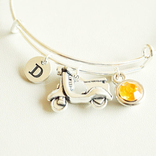 Scooter Bracelet, Scooter Jewelry, Scooter Gifts, Moped Bracelet, Moped Gift, Moped Keyring, Moped Driver, Scooter Owner, Unique, Motorbike