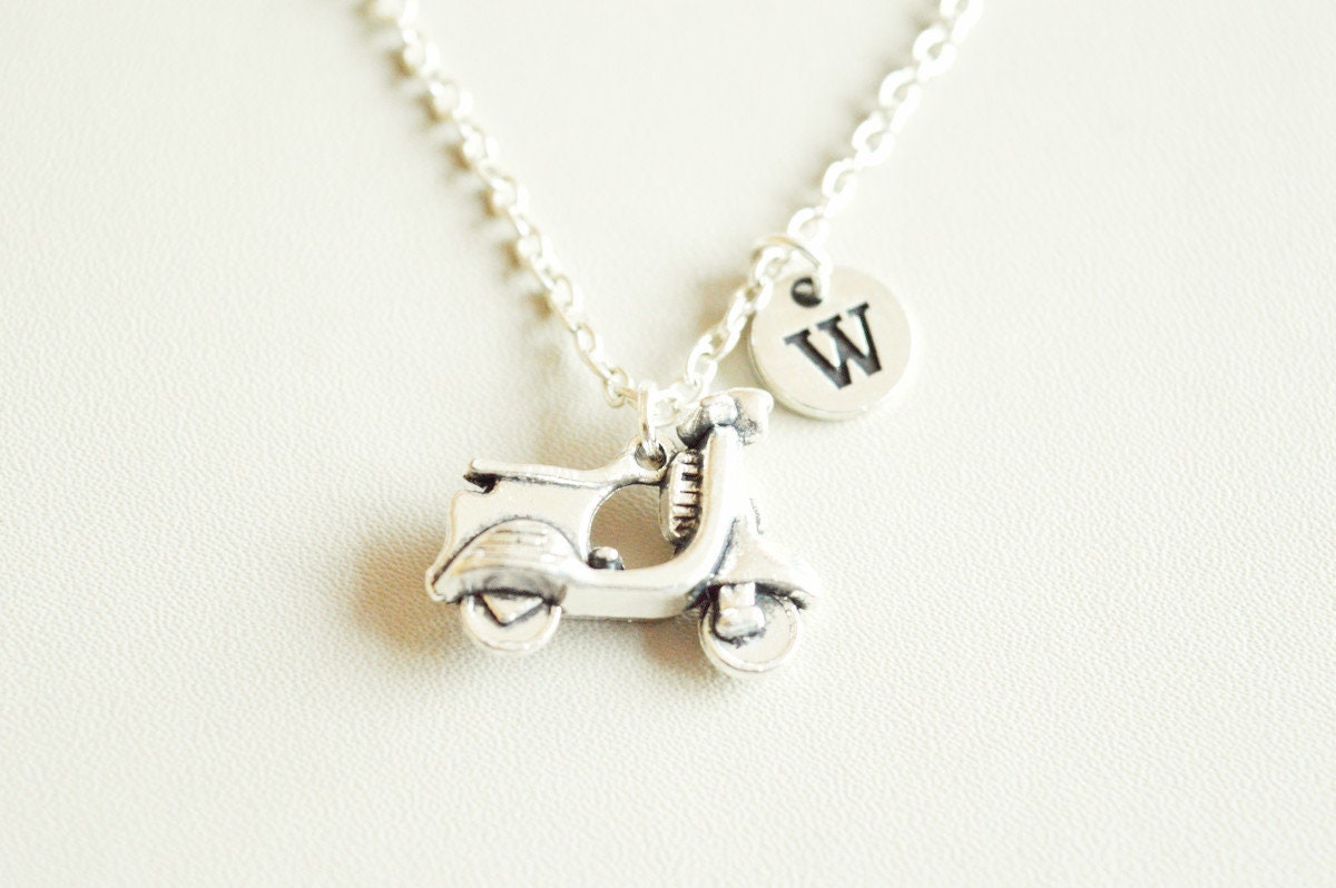 Scooter Necklace, Scooter Jewelry, Scooter Gifts, Moped Necklace, Moped, Tuk Tuk, Moped Gift, Moped Driver, Scooter Owner, Unique, Motorbike