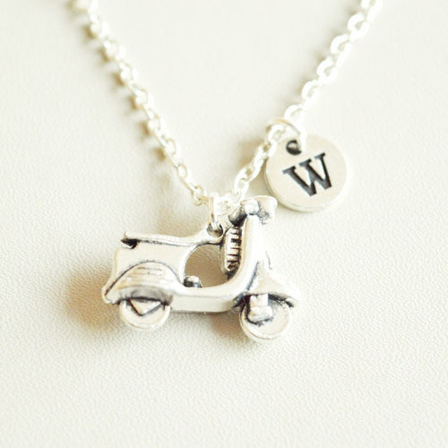 Scooter Necklace, Scooter Jewelry, Scooter Gifts, Moped Necklace, Moped, Tuk Tuk, Moped Gift, Moped Driver, Scooter Owner, Unique, Motorbike