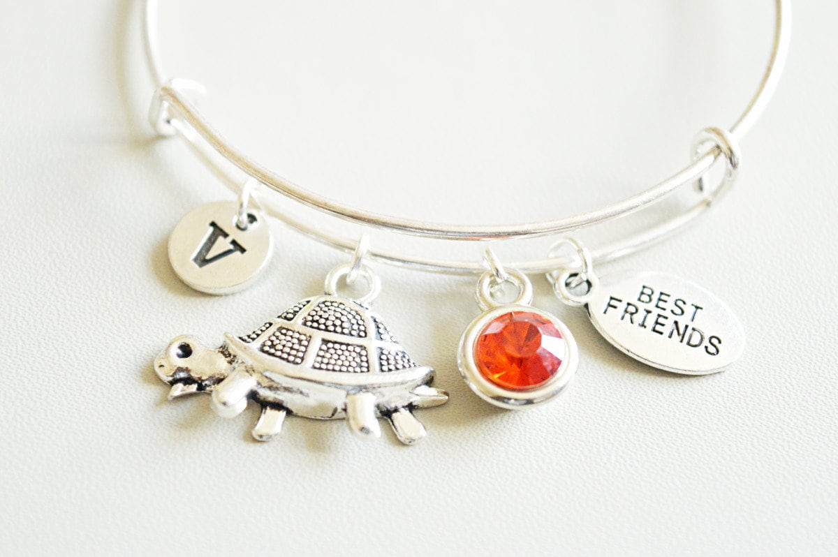 Tortoise Bracelet, Charm Bracelet, Animal Bracelet, Friend Bracelet, Animal Bracelet, Tortoise Jewelry, Tortoise Gift, Beach, Turtle, BFF