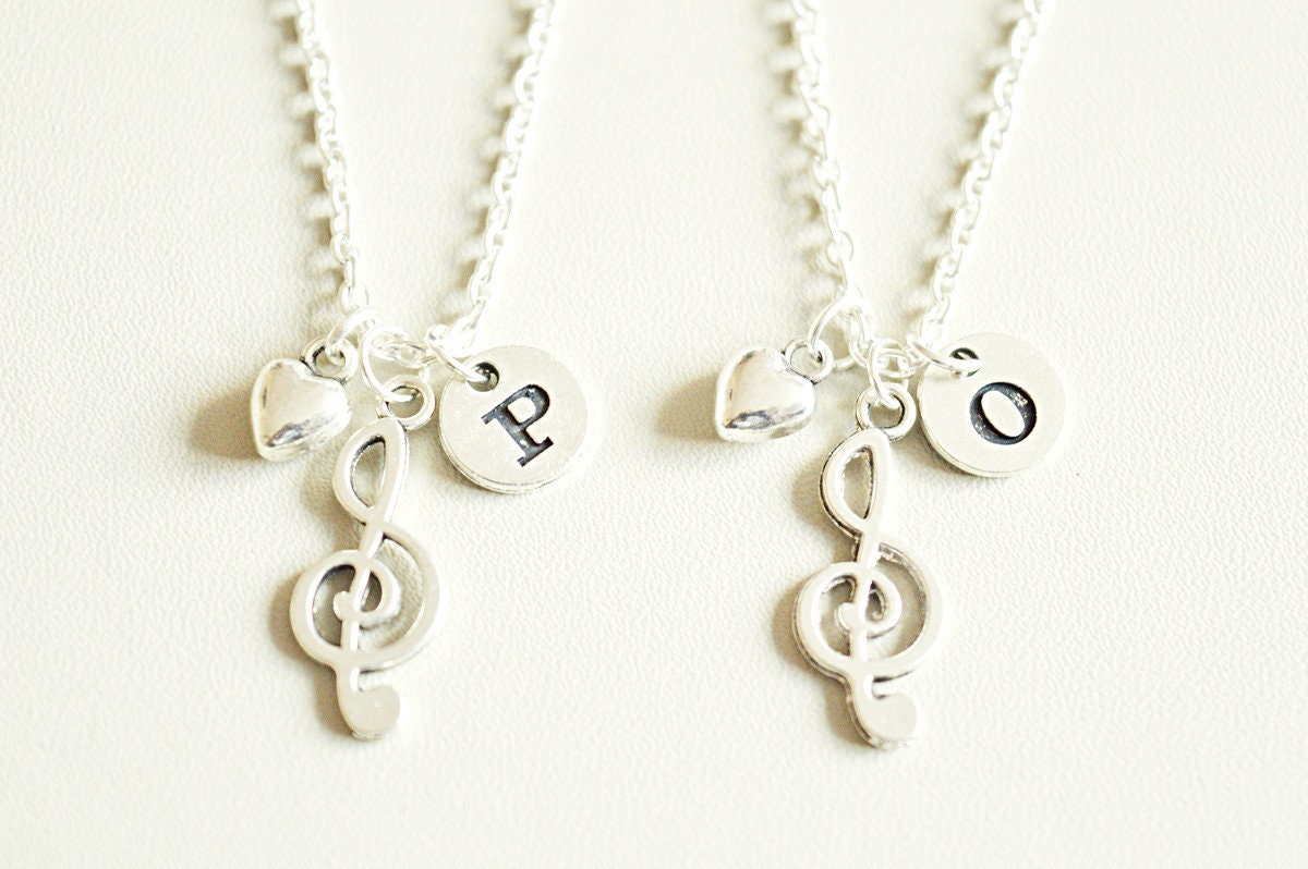 Music Necklaces, Music Note Jewelry, Gift for Best Friend, Necklaces, Musical Necklace, Friendship Necklace, friendship Jewelry, Friends,BFF