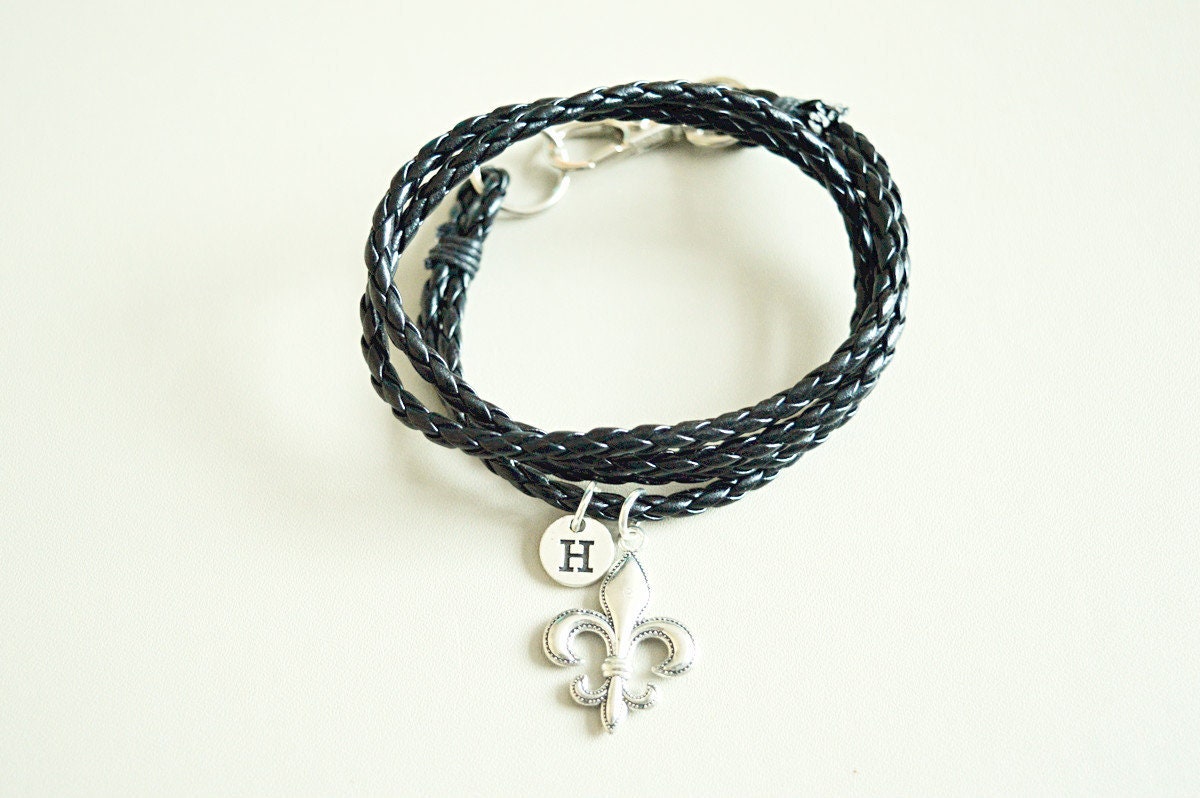 Fleur de Lis, Fleur de Lis Bracelet, Mens Fleur de Lis Gift, Fleur de lis jewelry, fleur, Fleur-de-Lis, Charm, Silver gift, Birthday, Women