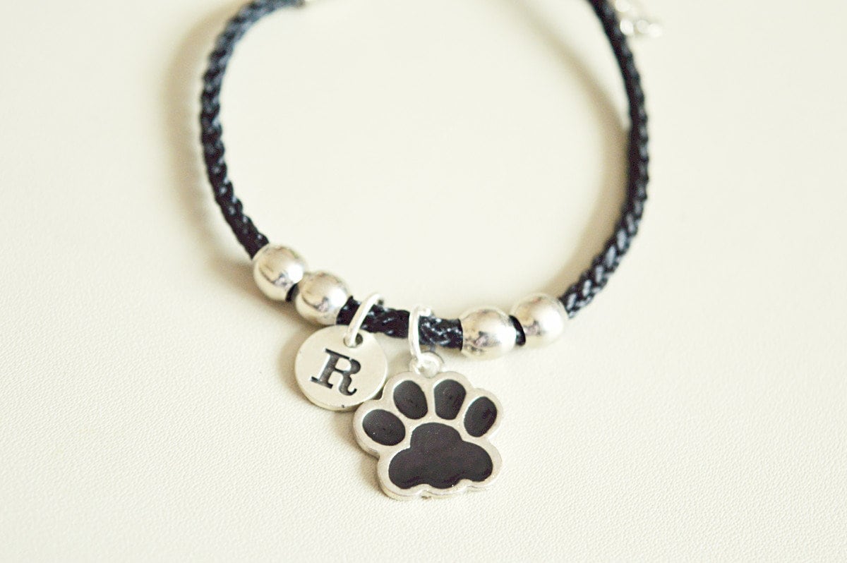 Dog paw bracelet, Dog bracelet, Pet loss gifts, Personalized dog gifts, Paw bracelet, Dog loss gift, Paw print dog charm, Paw print jewelry