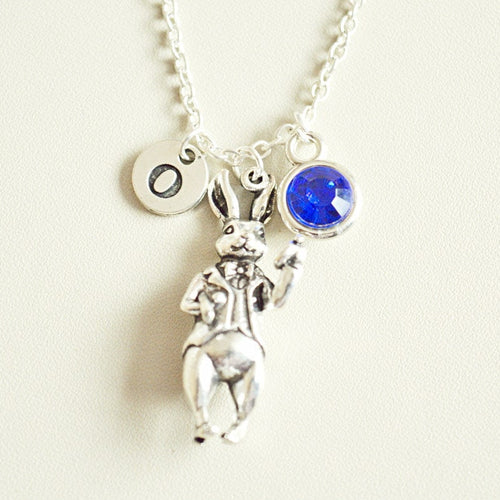 Rabbit Necklace, Rabbit Gift, Rabbit Charm Jewelry, Bunny Necklace, Hare Necklace, Hare Jewelry, Gift for her, Rabbit, Bunny, Cute, Animal