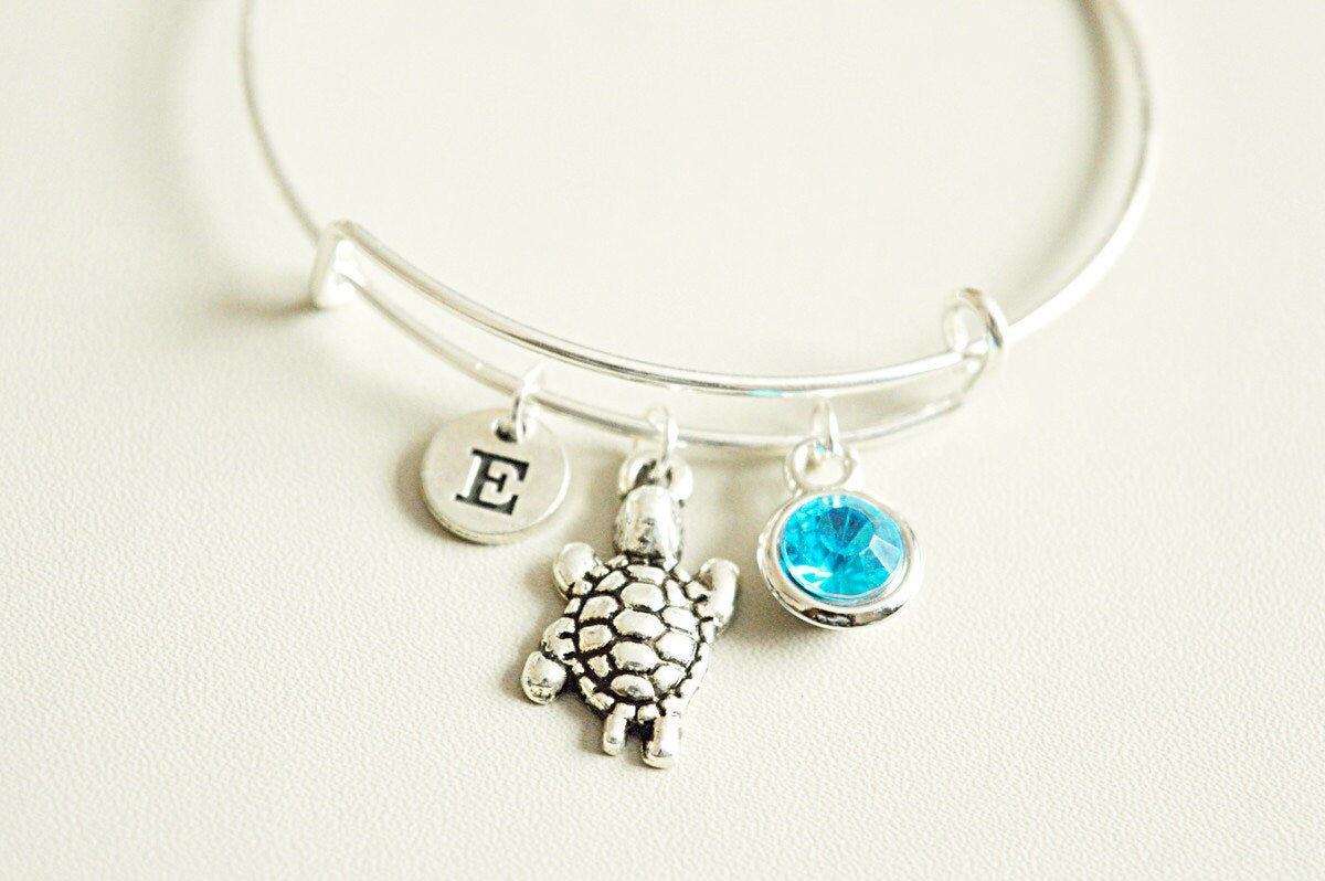 Sea Turtle bracelet, pet bracelet, tortoise charm bracelet, animal jewelry, bangle bracelet, turtle charm, sea turtle, personalized gift