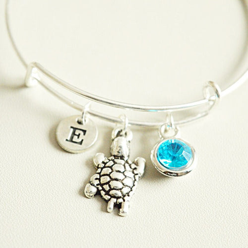 Sea Turtle bracelet, pet bracelet, tortoise charm bracelet, animal jewelry, bangle bracelet, turtle charm, sea turtle, personalized gift